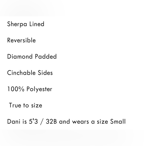 NWOT - Sherpa Lined Cream Puffer Jacket - Medium - Picture 6 of 6